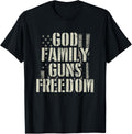 God Family Guns Freedom Pro God Pro Gun American Flag