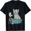 Cat Sailor Child Maritime Seagulls Boat Moin Men