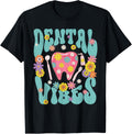 Retro Groovy Dental Vibe Hygienist Dentist Assistant Hygiene