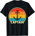 Captain Vintage Distressed Pontoon Boating Boat Captain