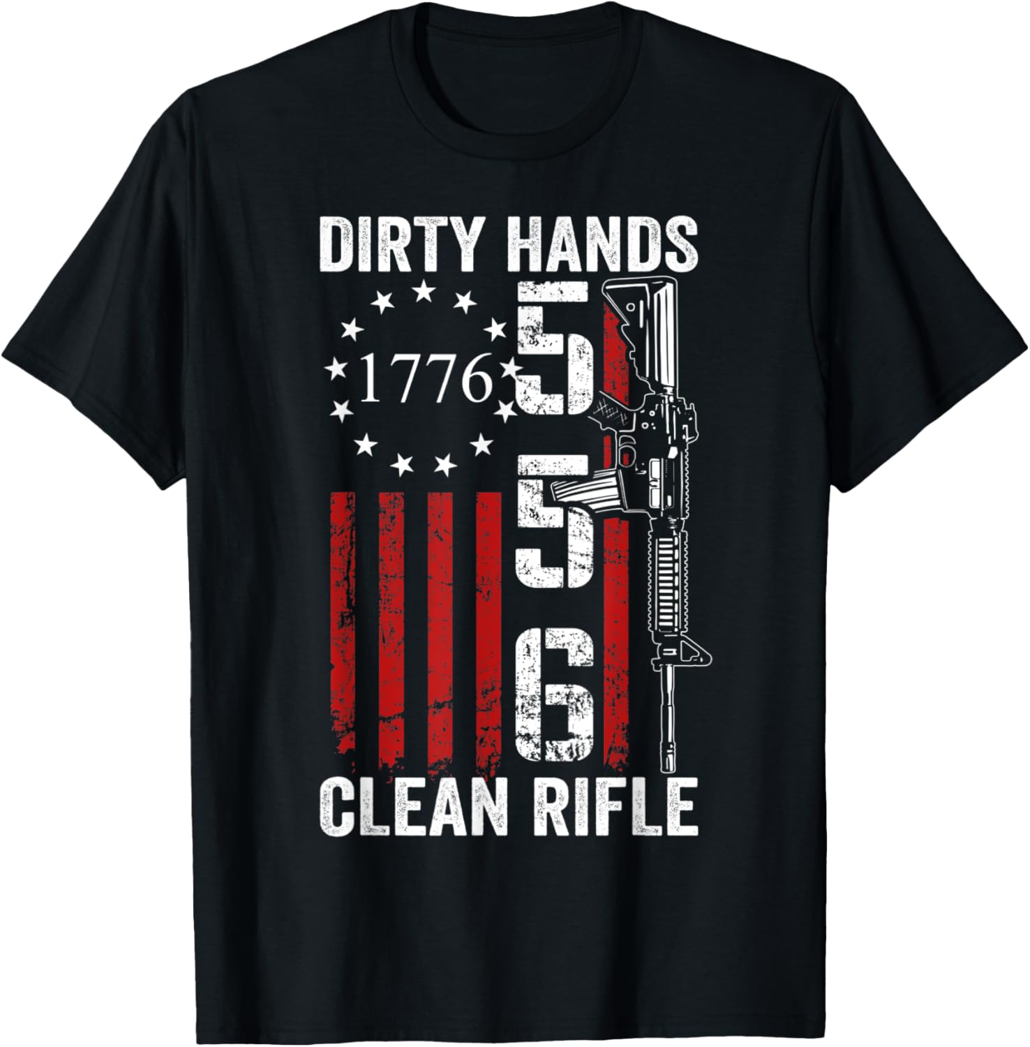 Dirty Hands Clean Rifle 5 56 M4 Ar15 Funny Gun Cleaning