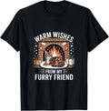 Warm Wishes Bengal Cat Cozy Fireplace Scene for Feline Fans T-Shirt for Men Women Kids