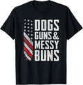 Dogs Guns Messy Buns Womens Usa Dog Lover Gun Owner