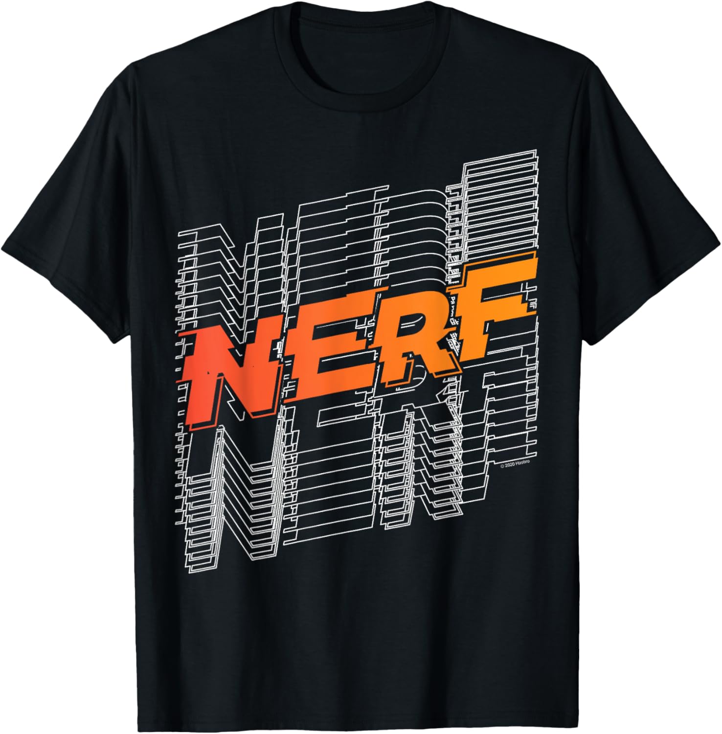 Nerf Stacked Silhouette Retro Nerf Action Logo