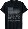 Steak Guns Freedom Bbq Meat Grilling Usa Flag Funny Gun