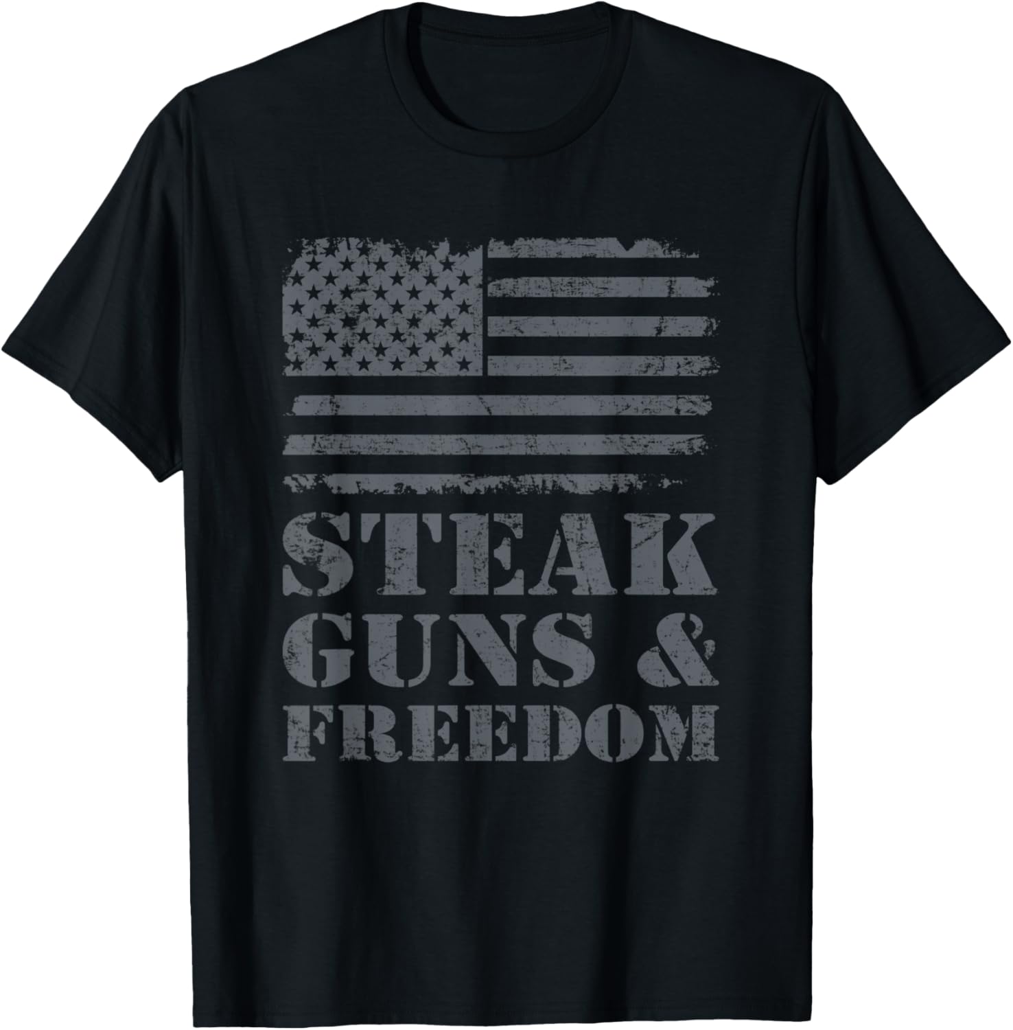 Steak Guns Freedom Bbq Meat Grilling Usa Flag Funny Gun