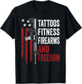 Tattoos Fitness Firearms Freedom Gym Workout Pro Guns Usa