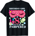 Spa Birthday Party Themed Birthday TShirt Girls Age 8