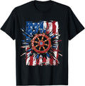 Patriotic Boat Captain 4Th Of July Men American