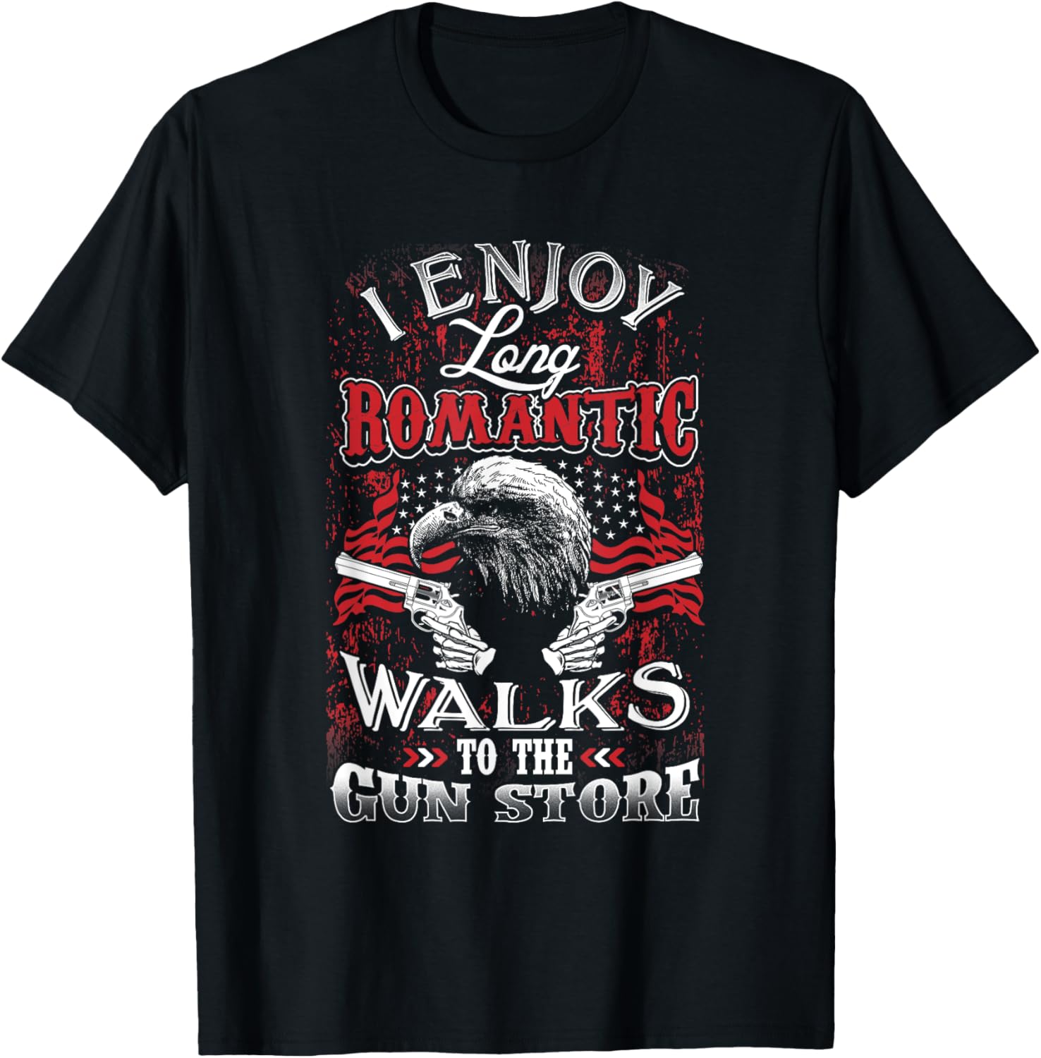 I Enjoy Funny 2Nd Amendment Eagle Guns Flag