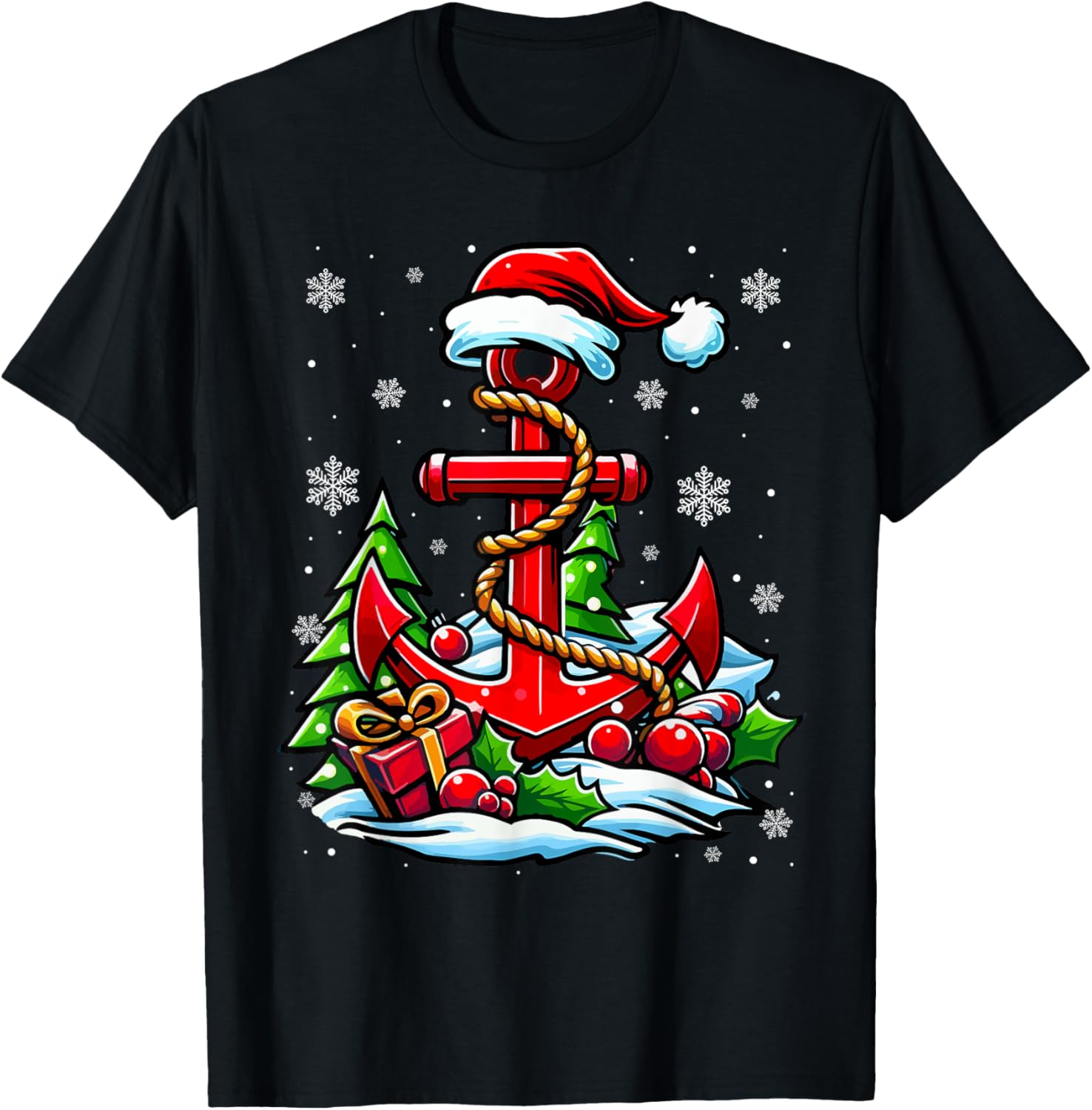 Anchor Gnomes As Christmas Tree Lights Colorful Boating