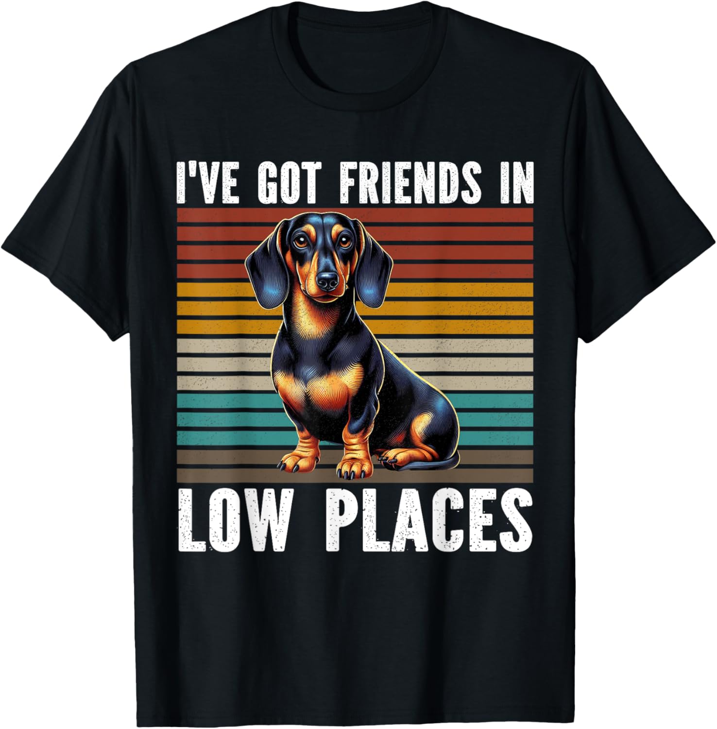 I've Got Friends In Low Places Dachshund Wiener Owner Pet