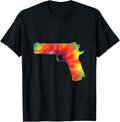 Tie Dye Gun Control Tie Dyed Pistol Gun Safety T Shirt