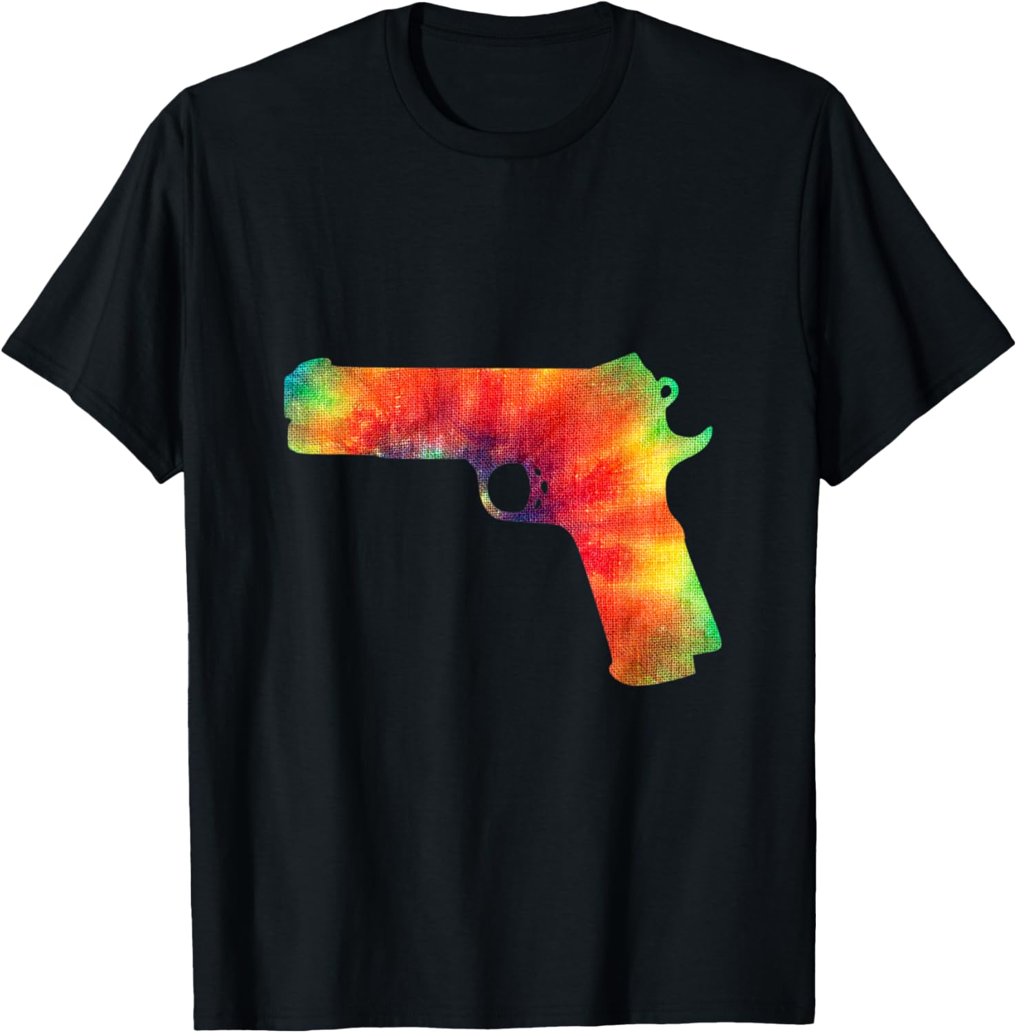 Tie Dye Gun Control Tie Dyed Pistol Gun Safety T Shirt