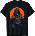 Fierce Cartoon Gorilla King Holding A Gun