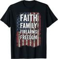 Faith Family Firearms Freedom Usa Flag Pro God Guns