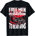 Free Men Do Not Ask Permission To Bear Arms Guns Snake