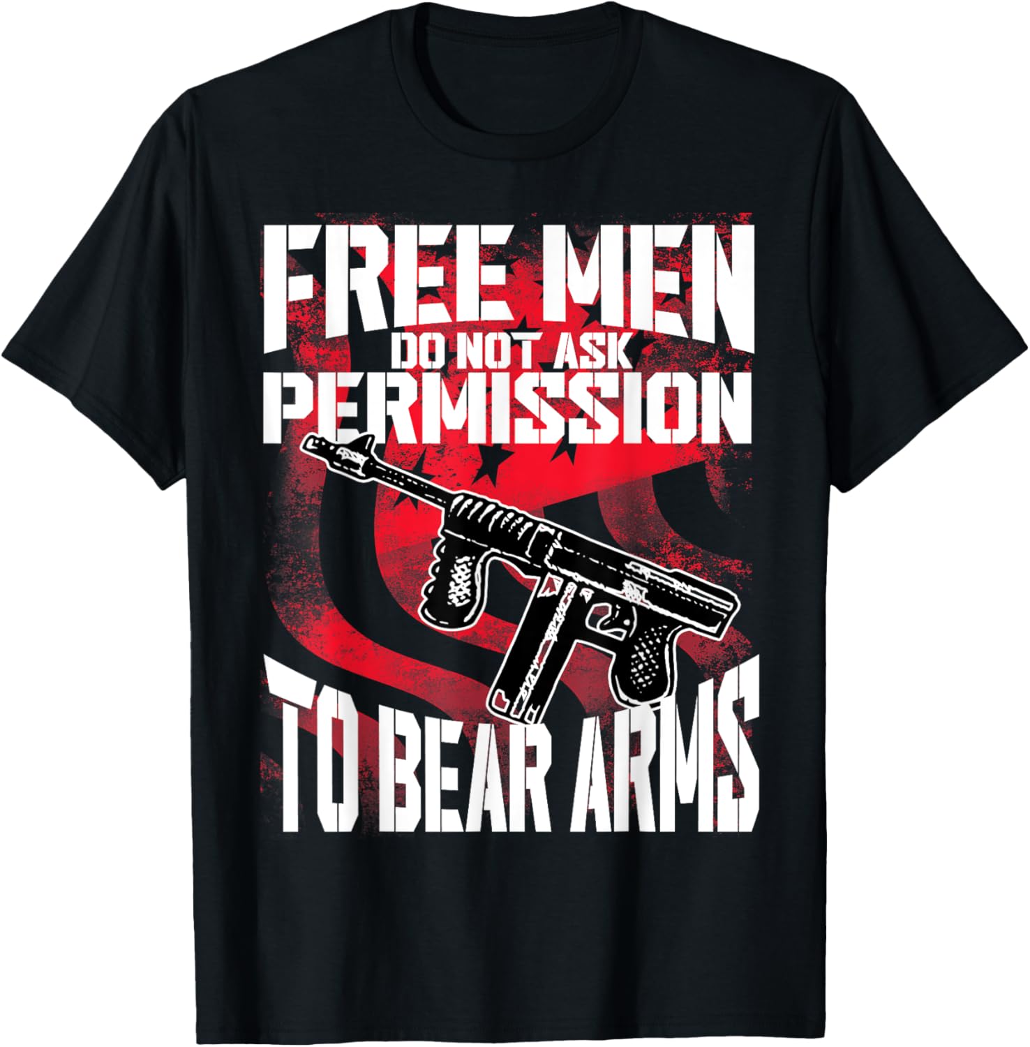 Free Men Do Not Ask Permission To Bear Arms Guns Snake