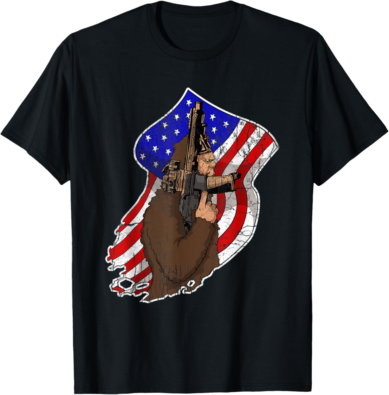 Funny Bigfoot 2Nd Amendment Right To Bear Arms Gun Owner