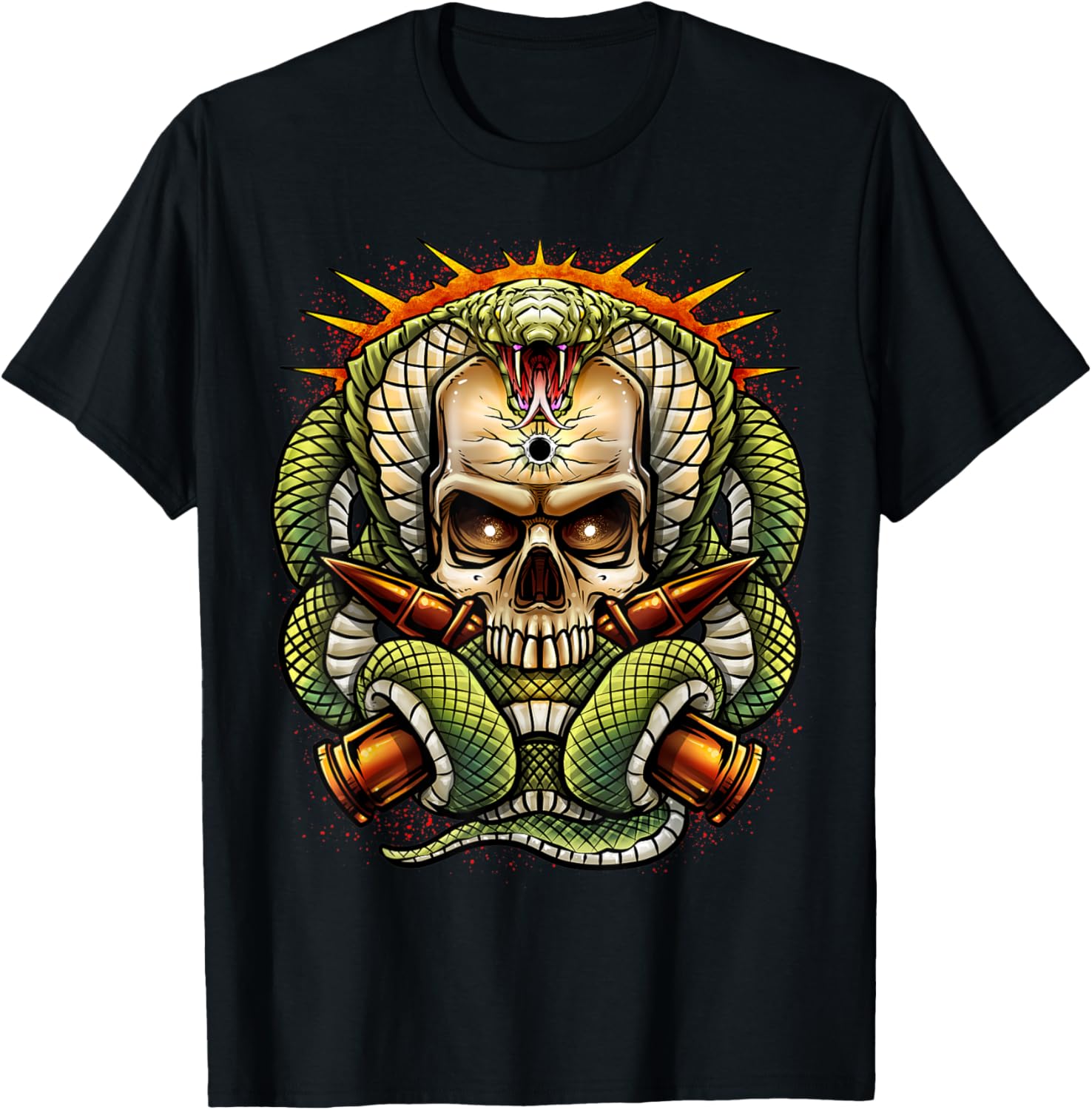 Skull Cobra Ammo Funny 2Nd Amendment Guns