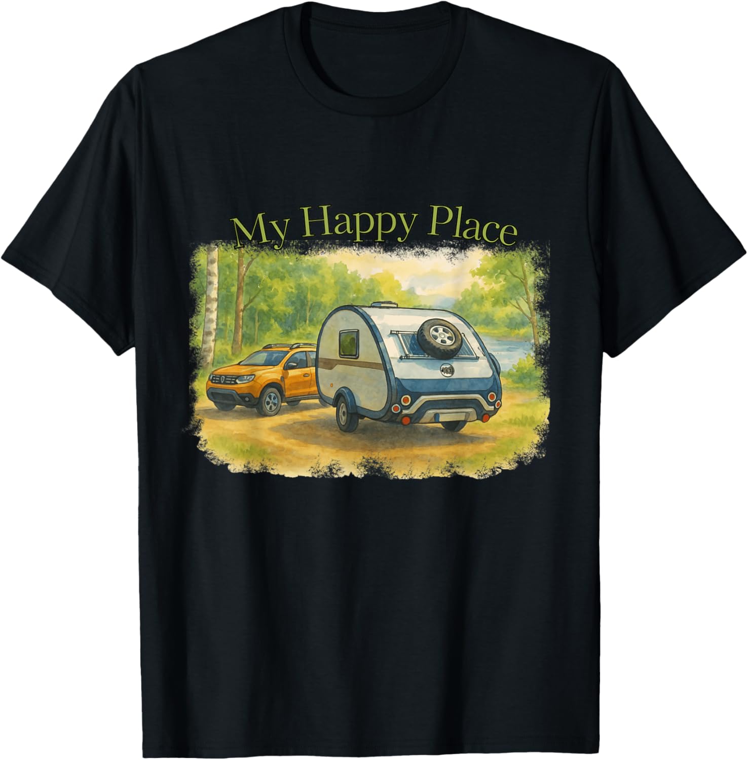 My Happy Place, Camping | Print On Front