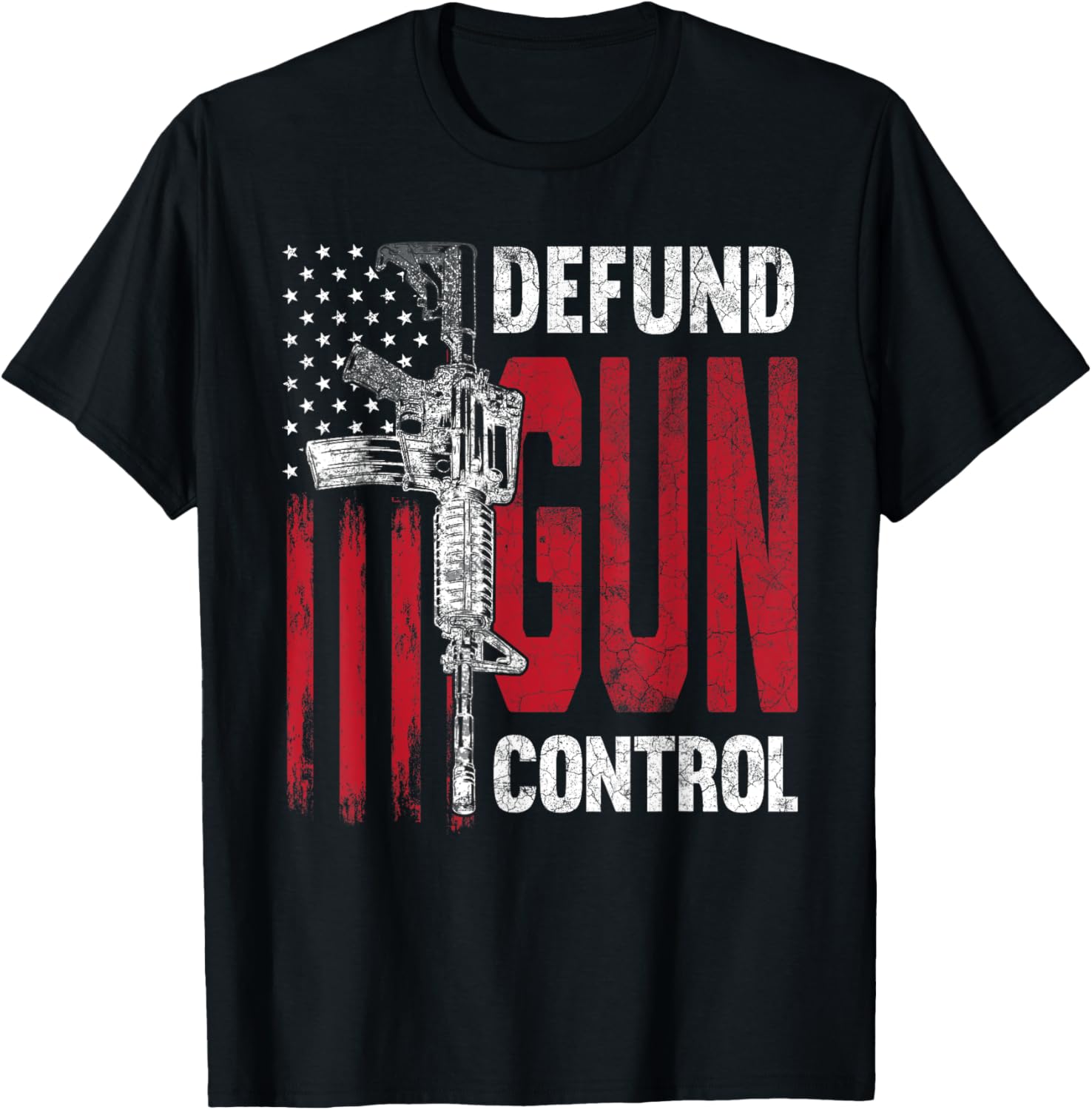 Defund Gun Control 2Nd Amendment Pro Gun Ar 15 Usa Flag