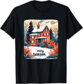 Nice house costume for cozy warm home place in winter