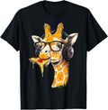 Giraffe Eating Pizza Headphone Animal Graphic Giraffe