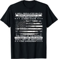 2Nd Amendment A Well Regulated Us Flag Patriotic Gun Lover