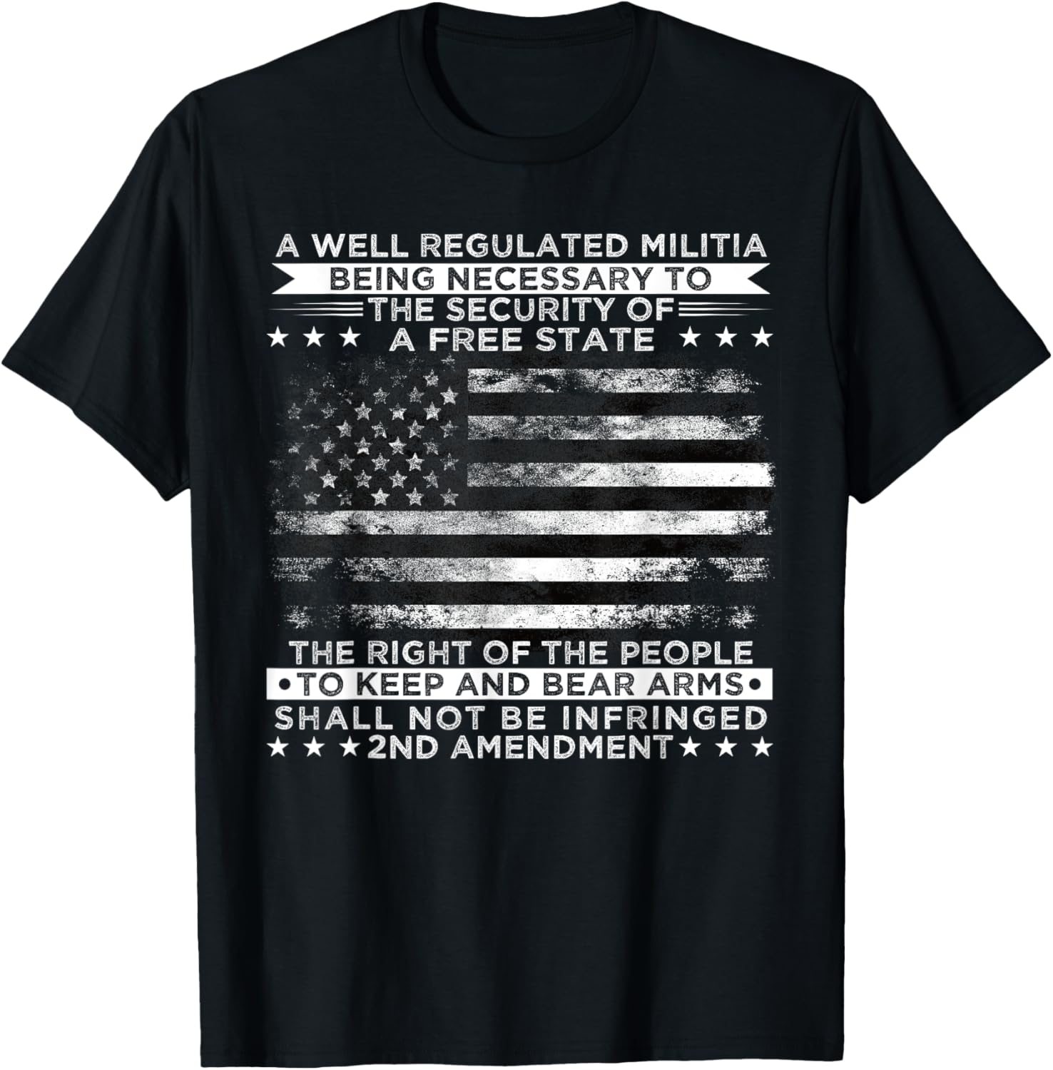 2Nd Amendment A Well Regulated Us Flag Patriotic Gun Lover