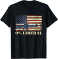 Zero Percent 0 Liberal Vintage Us Flag Pro Gun Conservative