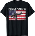 Mostly Peaceful Gun Rights Ar 15 American Flag 2A