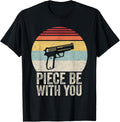 Vintage Retro Gun Piece Be With You Shirt 2Nd Amendment