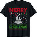 Ugly Holiday Sweater Christmas Funny Boating