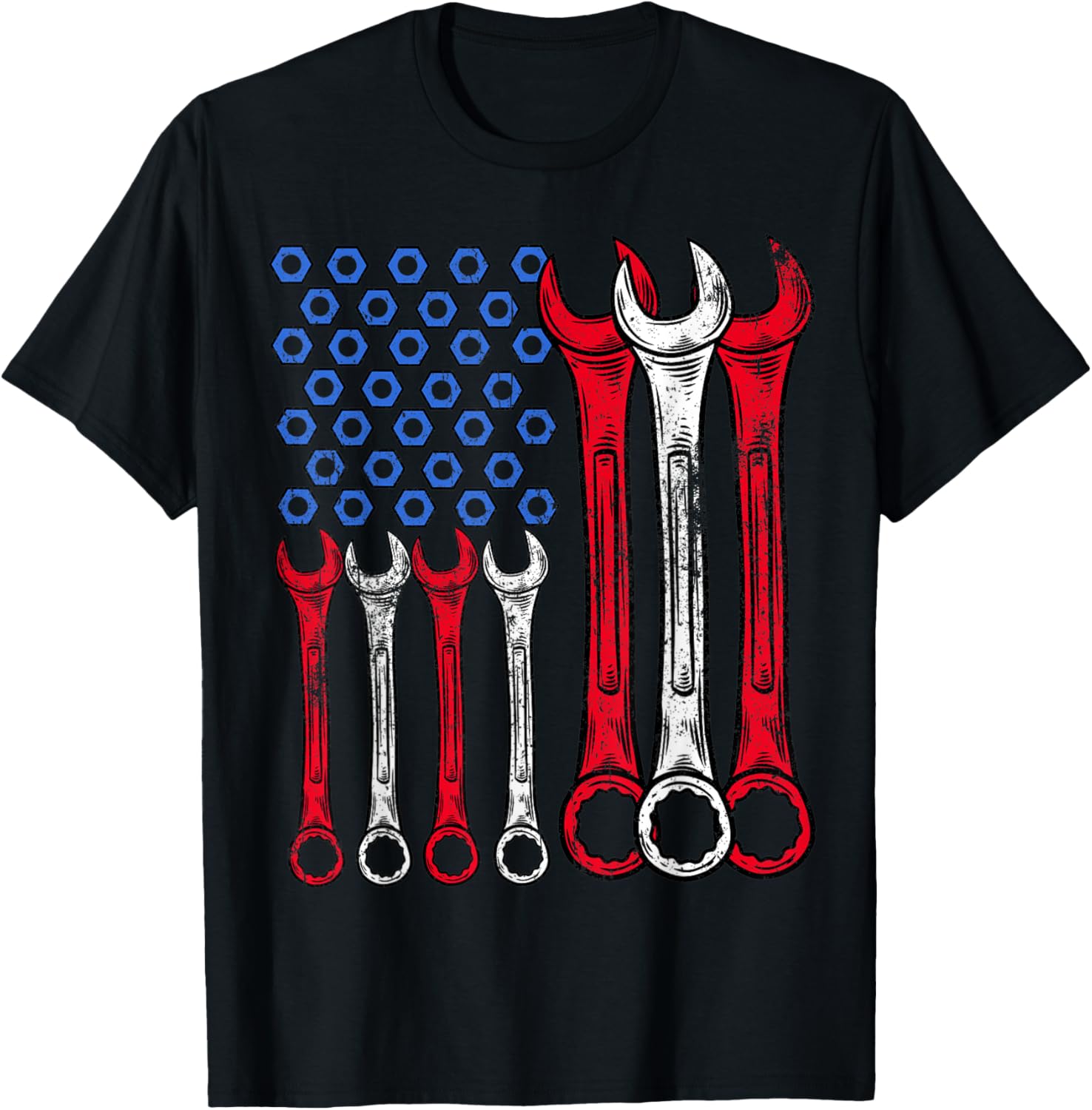Mechanic Tools Usa Flag Cycling Bike Sports Lovers