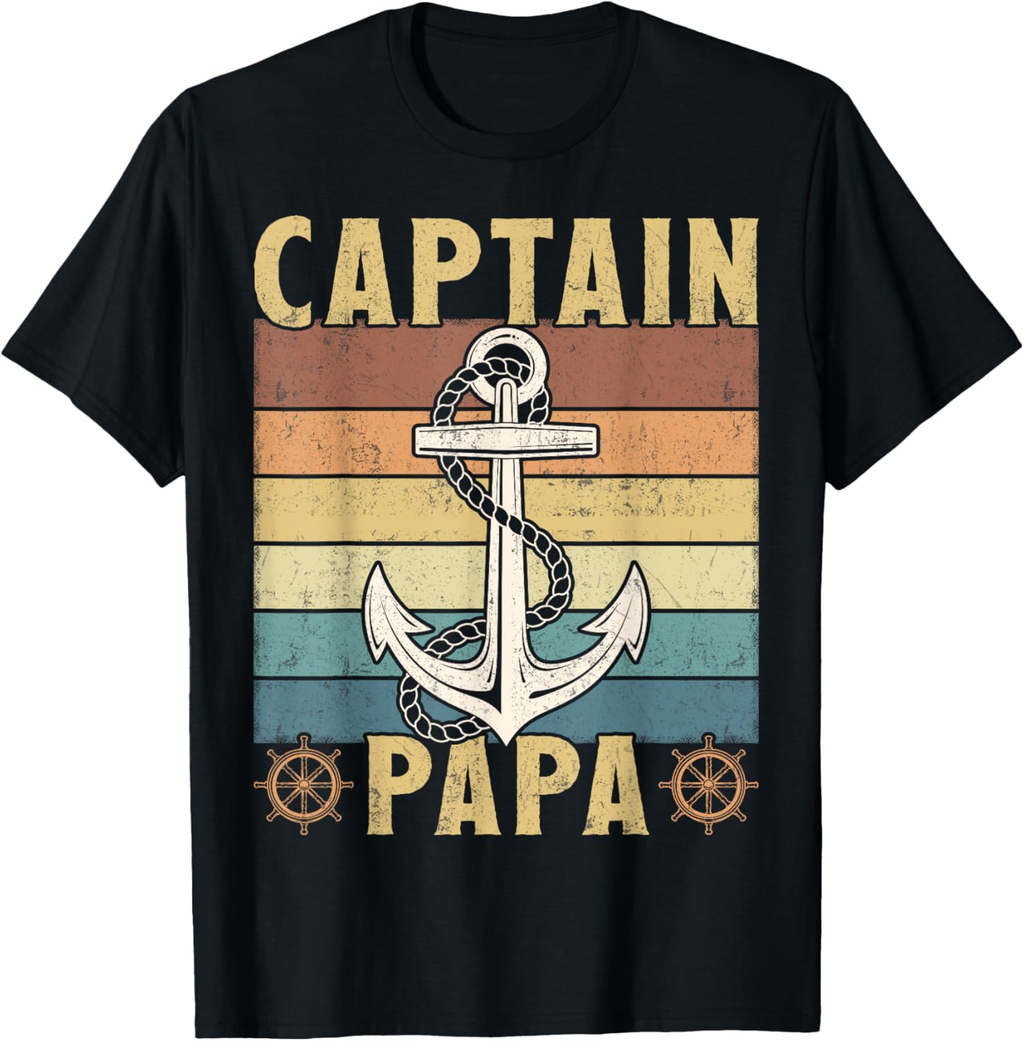Vintage Captain Papa Pontoon Boat Anchor Lake Sailor