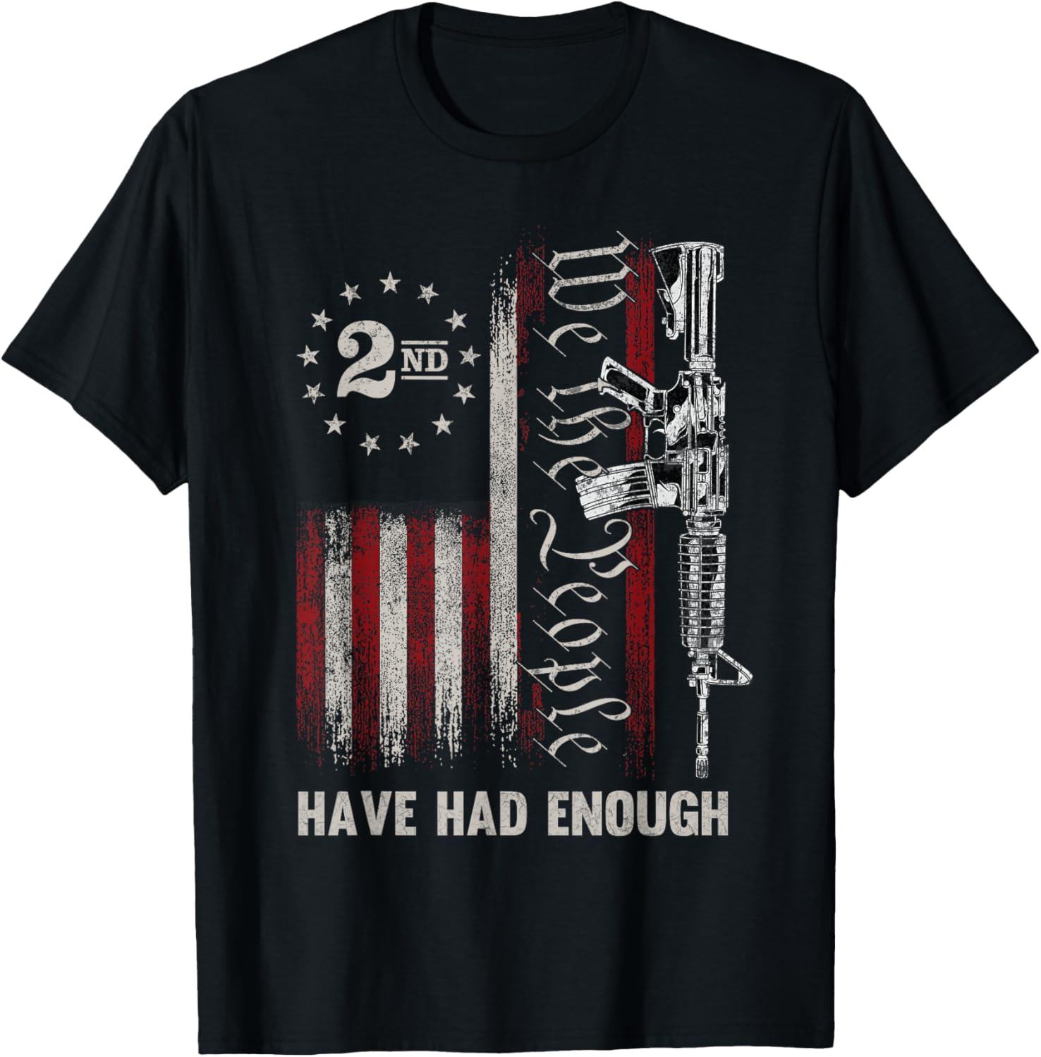We People Have Had Enough Vintage Us America Flag Guns