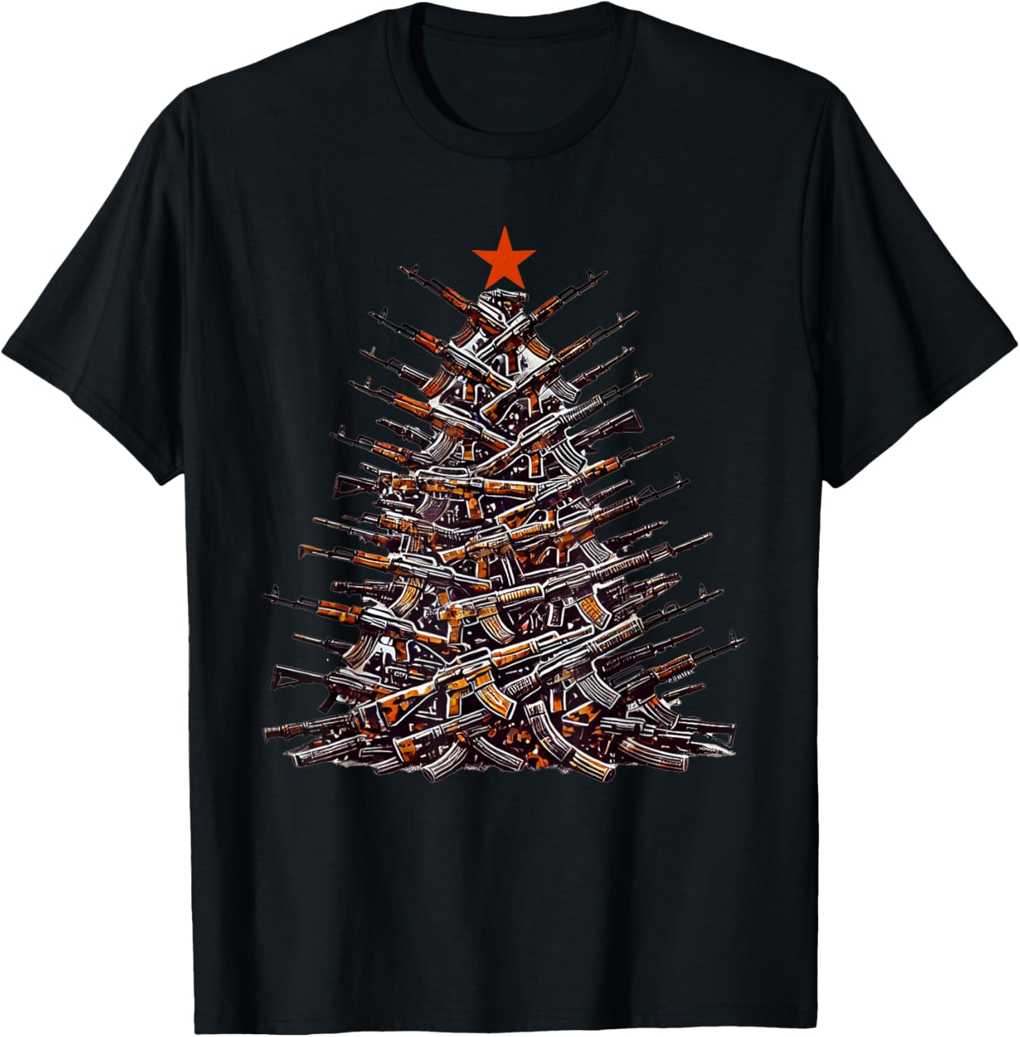 Guns Christmas Tree Funny Xmas 2025 Gun Lover