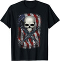 American Proud Skull And Guns Crossbones
