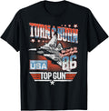 Top Gun Turn Burn Distressed Vintage Classic Action Movie