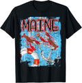 Maine Vintage Lobster Nautical Boat Ocean