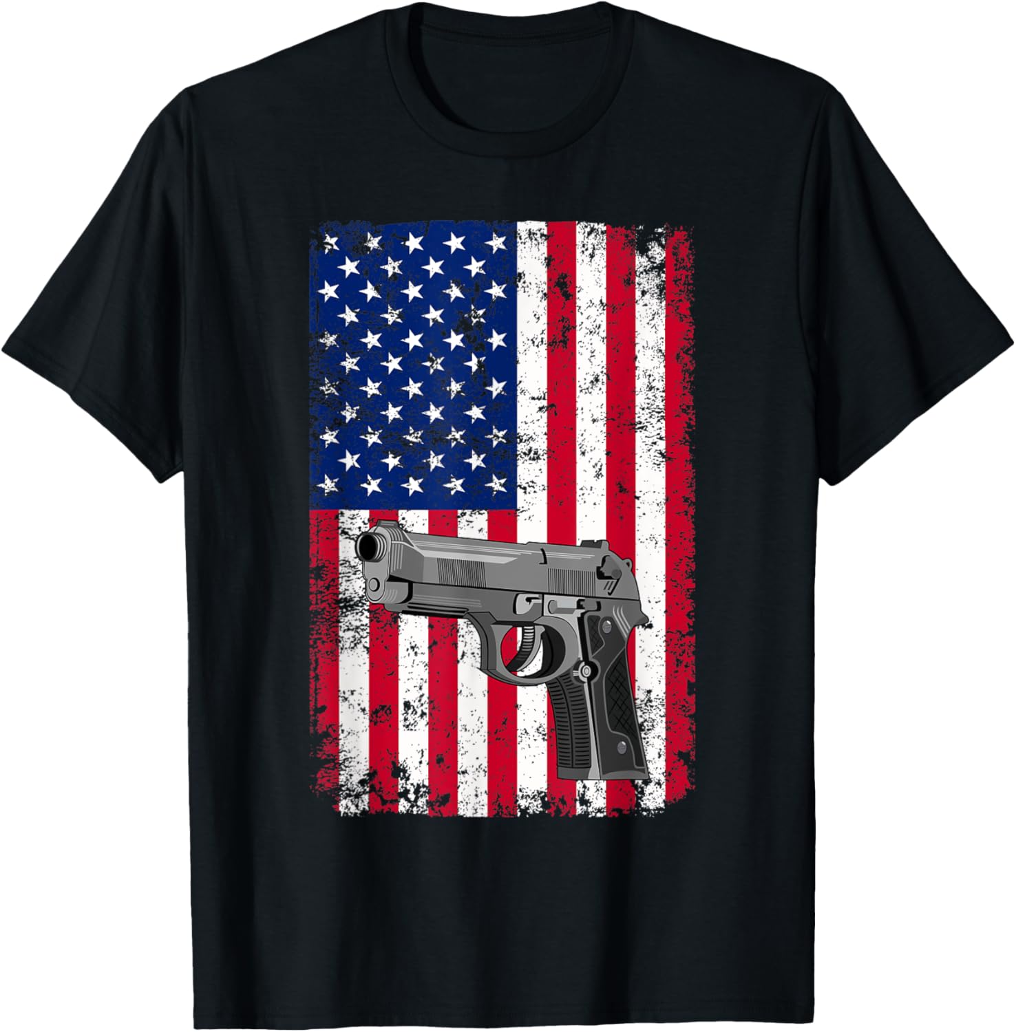 Gun Owner Usa American Pistol Gun Flag 2Nd Amendment