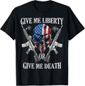Give Me Liberty Or Give Me Death Skull Ar 15 American Flag
