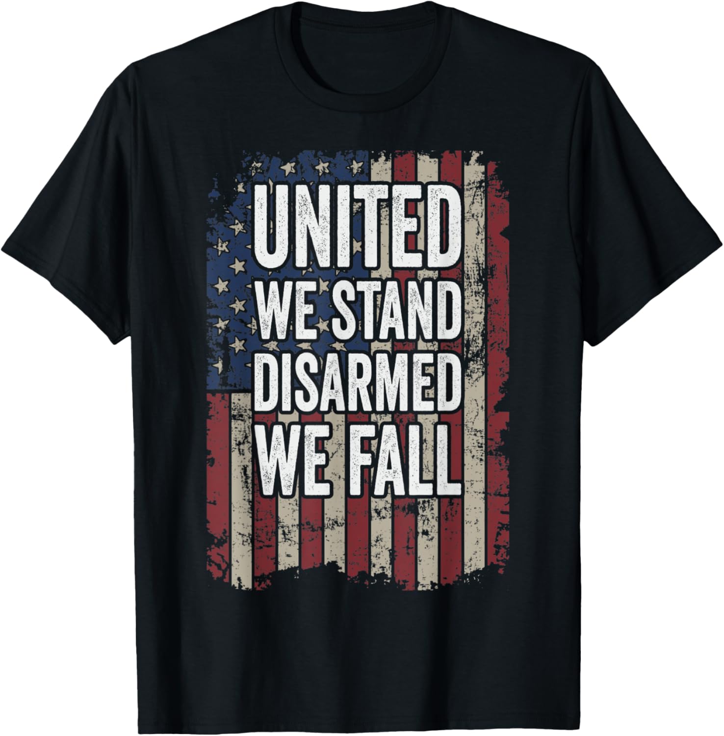 United We Stand Disarmed We Fall Pro Gun Rights Vintage