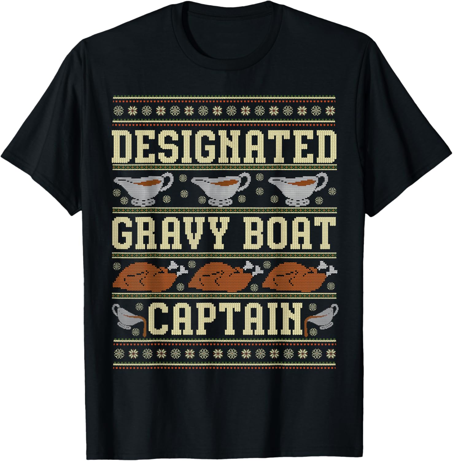 Ugly Thanksgiving Sweater Gravy Boat Captain