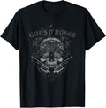 Guns N Roses Skull Floral T Shirt