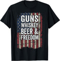 Guns Whisky Beer Freedom Funny Pro Gun Drinking Usa