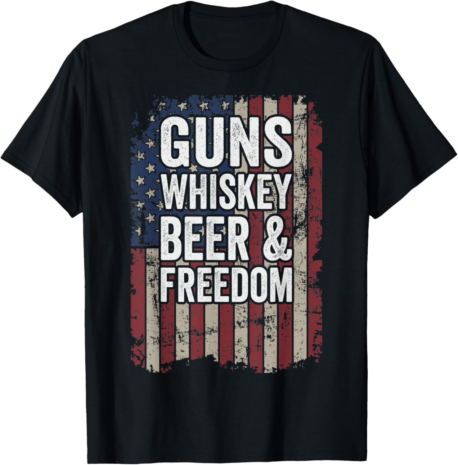 Guns Whisky Beer Freedom Funny Pro Gun Drinking Usa
