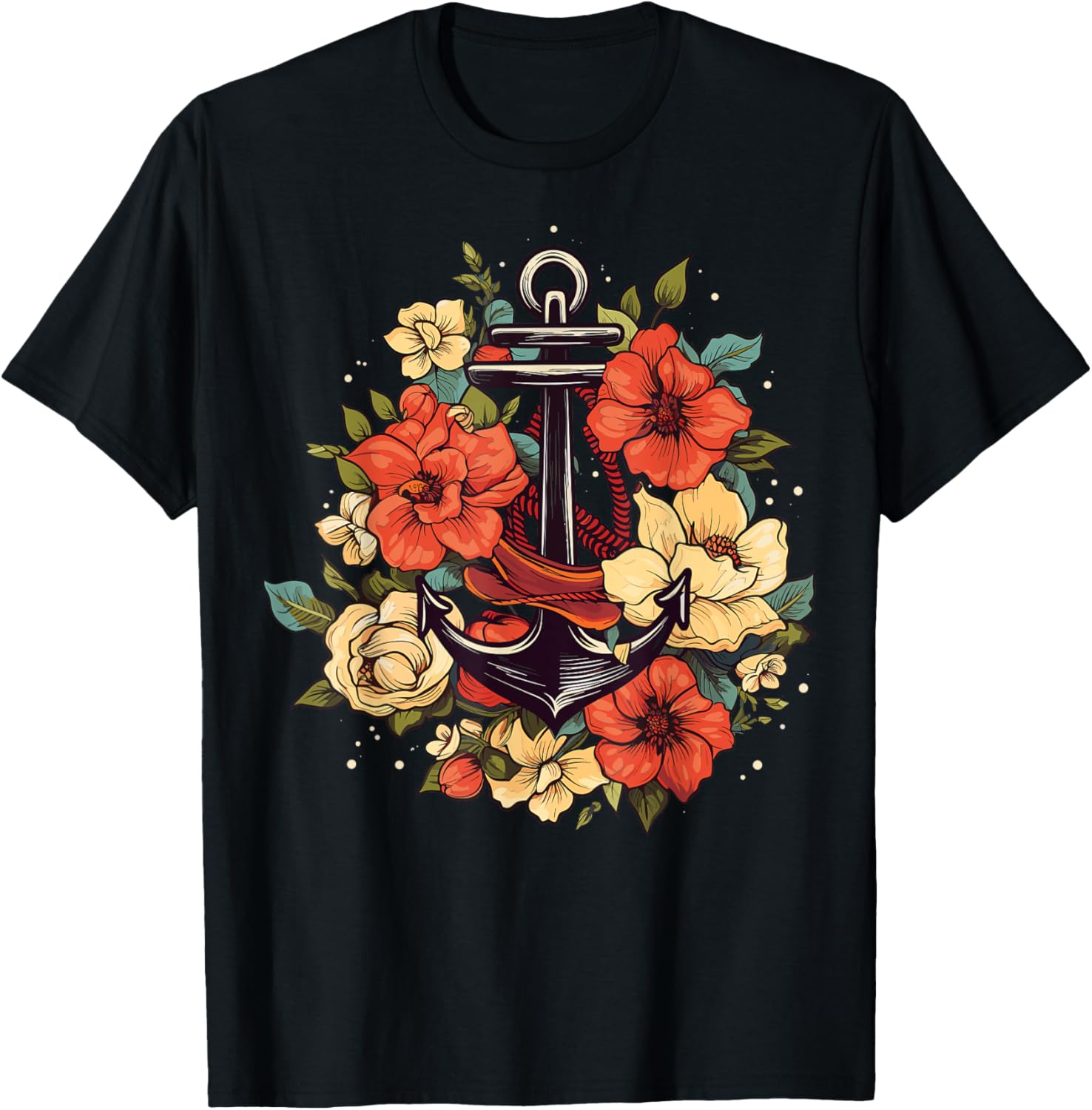 Floral Boat Anchor