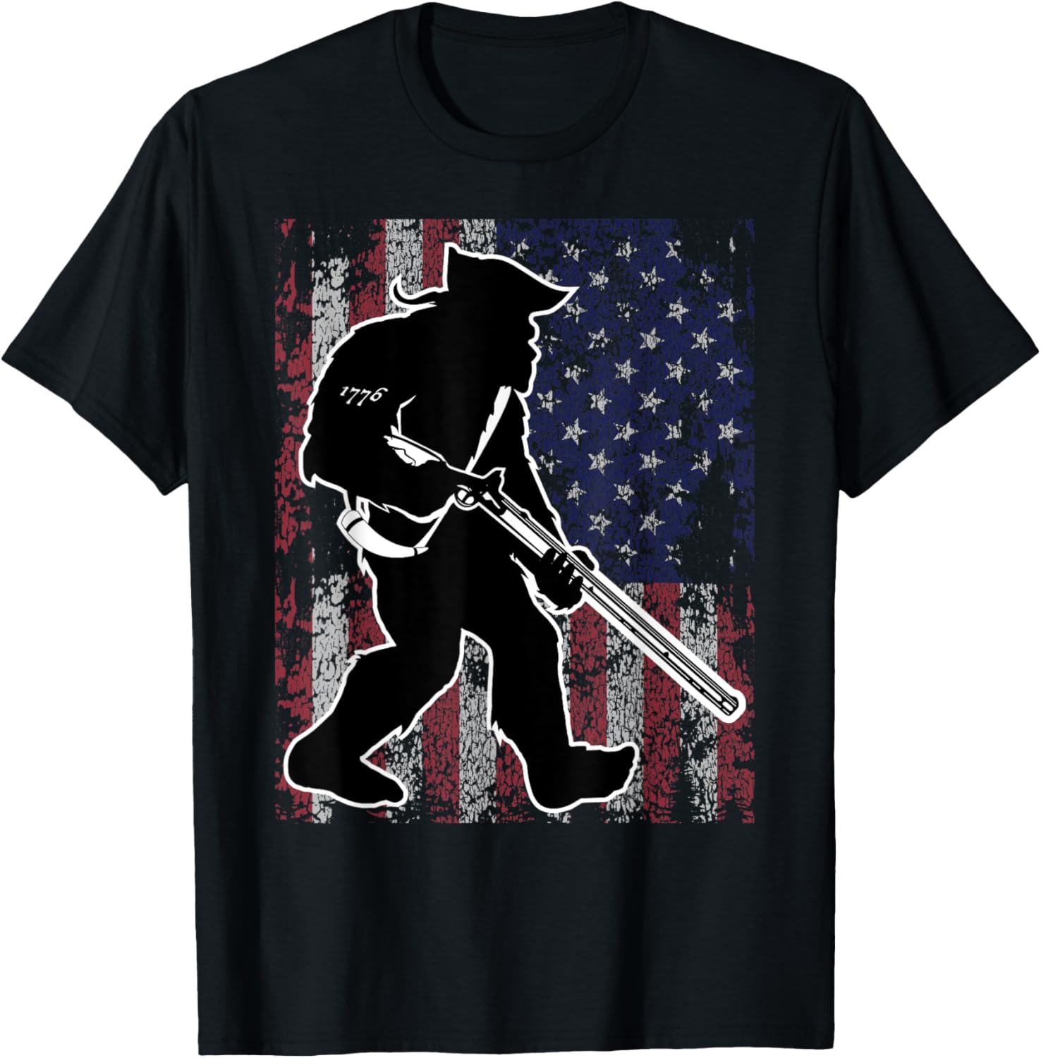 Patriotic Bigfoot 2Nd Amendment Right To Bear Arms Gun